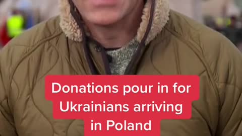 Donations pour in for Ukrainians arriving in Poland