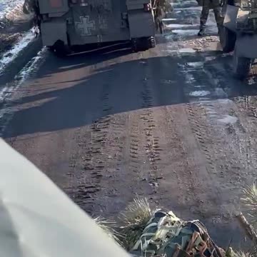 Ukrainians With Italian APCs