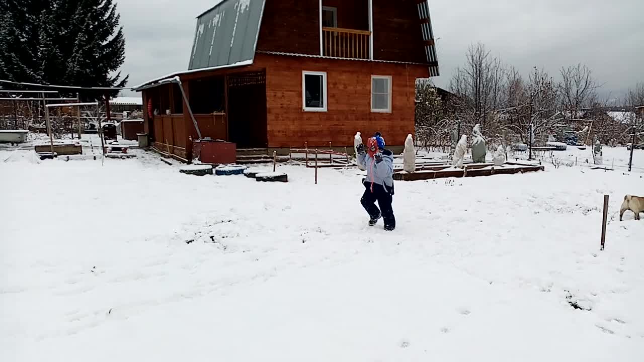 my brother is trying to run away from my dog
