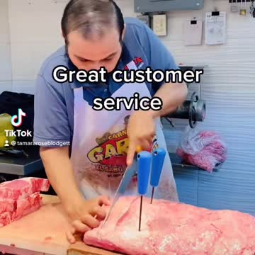 Our butcher offers great #customerservice