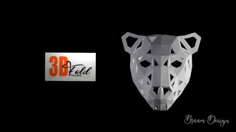 3dFold Leapard Paper Model