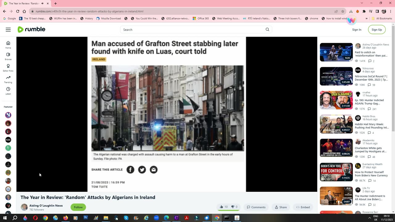 Algerian violence in Ireland-random attacks by Algerians (Aisling O'Loughlin) 10-12-23.