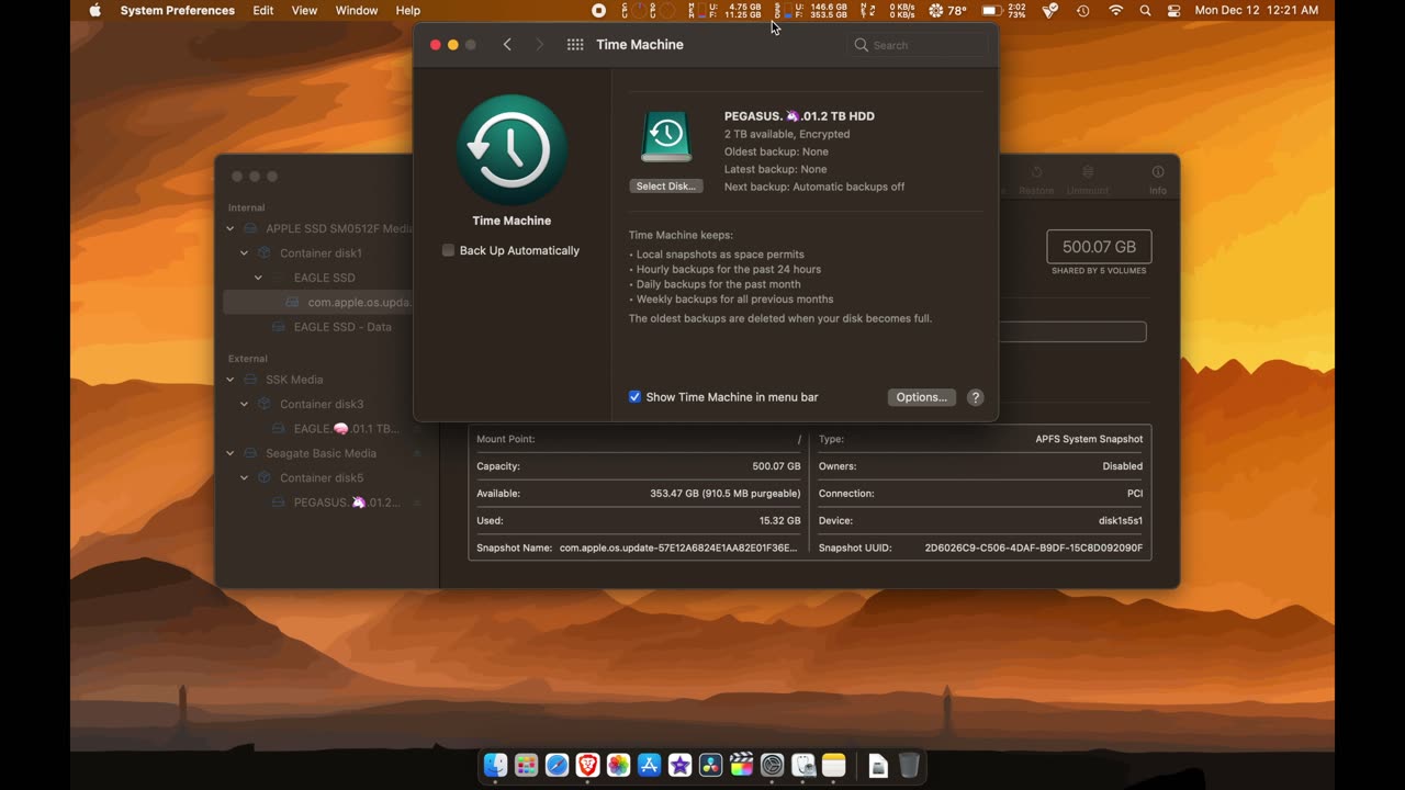 HOW TO BACKUP A EXTERNAL HDD:SSD USING TIME MACHINE ON A MAC