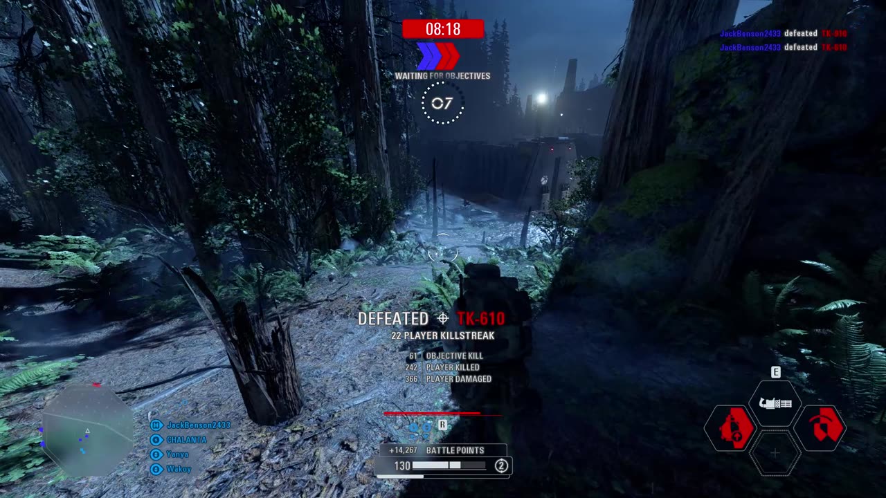 Star Wars Battlefront II: Instant Action Mission (Attack) Rebel Alliance Endor Gameplay