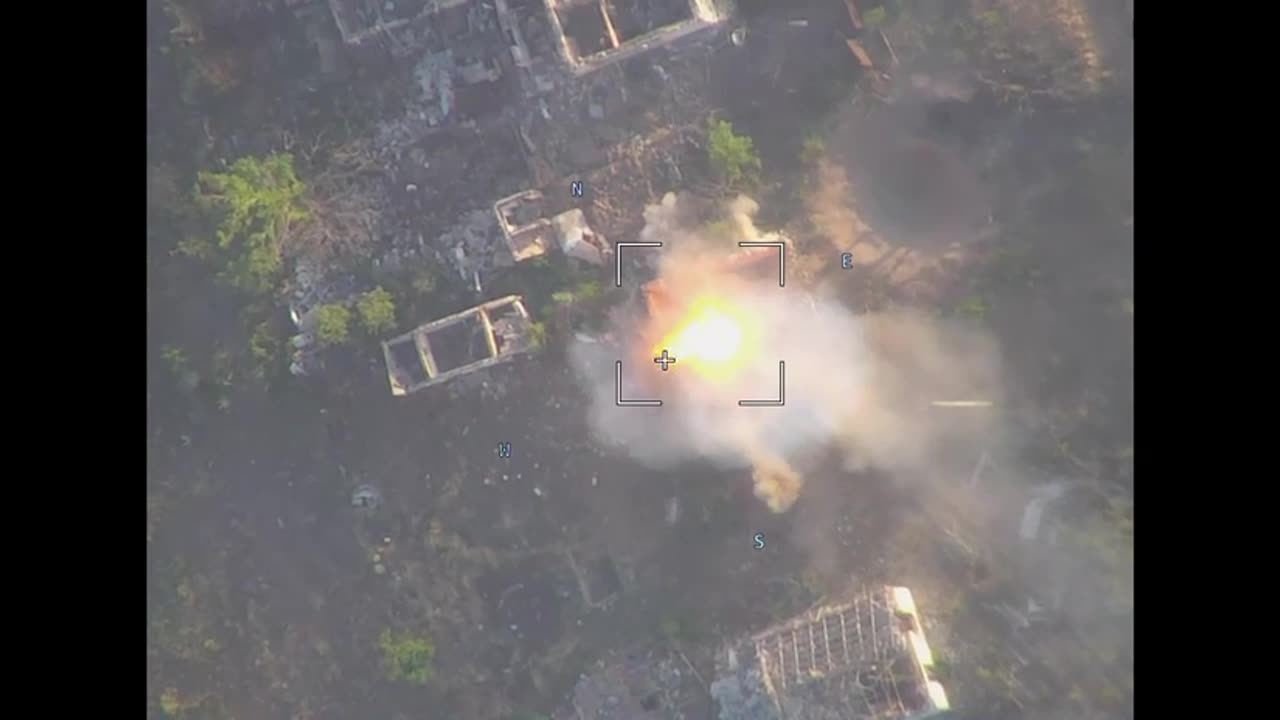 Destruction of a Ukrainian Tank in Urozhaine