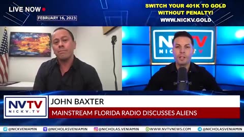 JOHN BAXTER DISCUSSES MAINSTREAM FLORIDA RADIO TALK ALIENS WITH NICHOLAS VENIAMIN