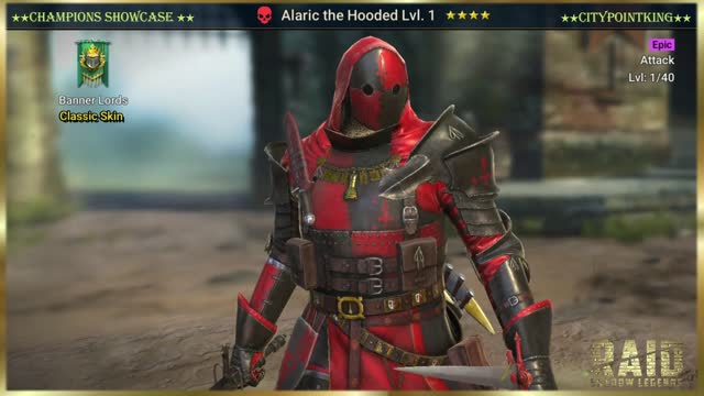 Raid Shadow Legends - Alaric the Hooded - Classic Skin