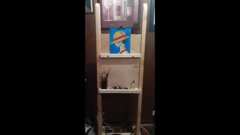 Home made H-frame easel