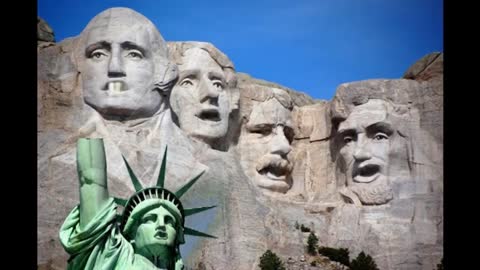 Lady Liberty and the Rushmore Four