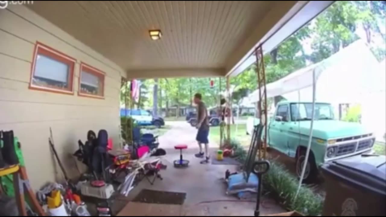 Suspect tries to run over a cop