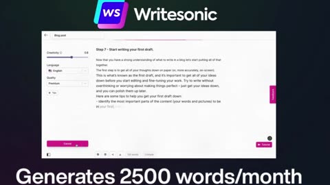 WRITESONIC - Best AI Writer For Creating