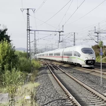 Fast ICE 3 on the Cologne-Rhine Main high-speed route