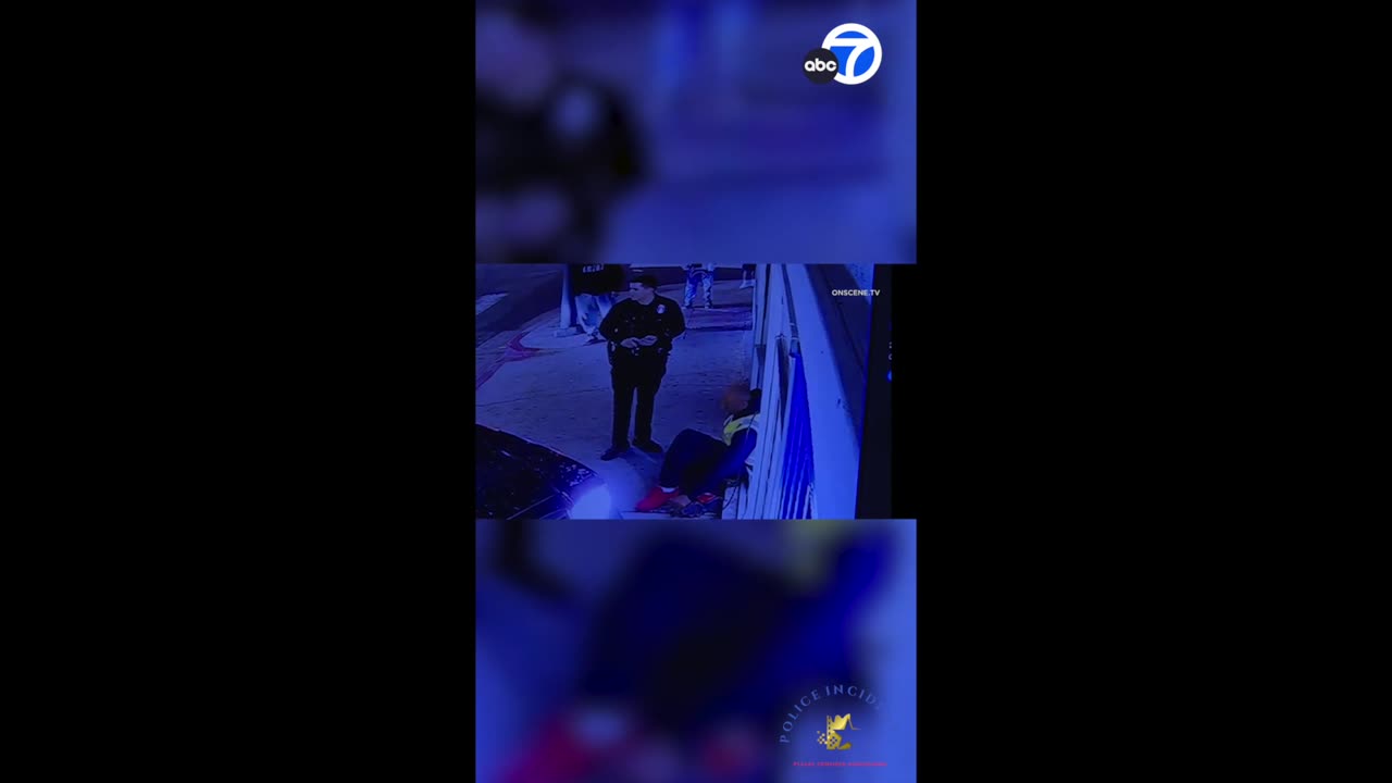 LAPD Cruiser Hits Pedestrian