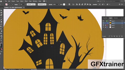 Simple Halloween Clipart in adobe #gfxtrainer #graphicdesign #logodesign #illustrator #adobesoftware