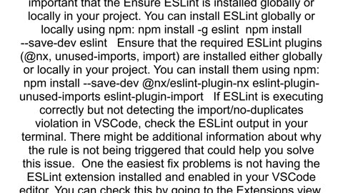 eslint configuration not read in my project