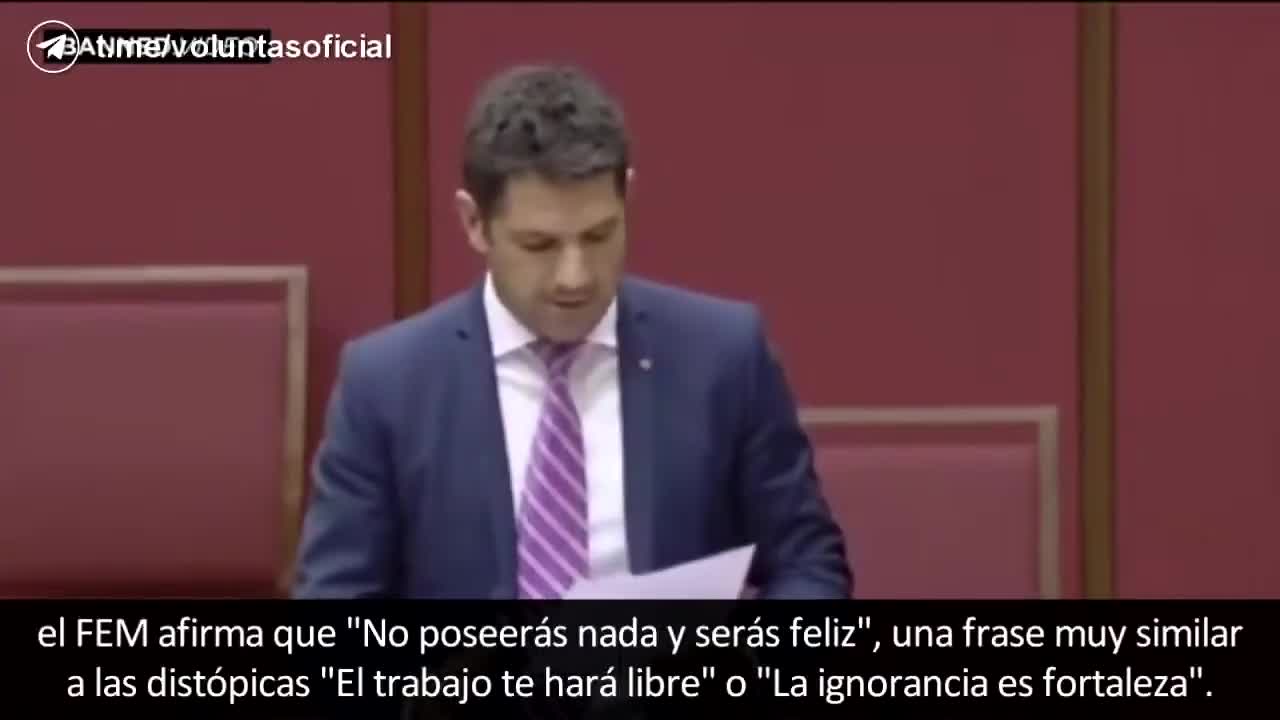 ALEX ANTIC SENADOR AUSTRALIANO EXPLICA PLANES DE CLAUS SCHWAB