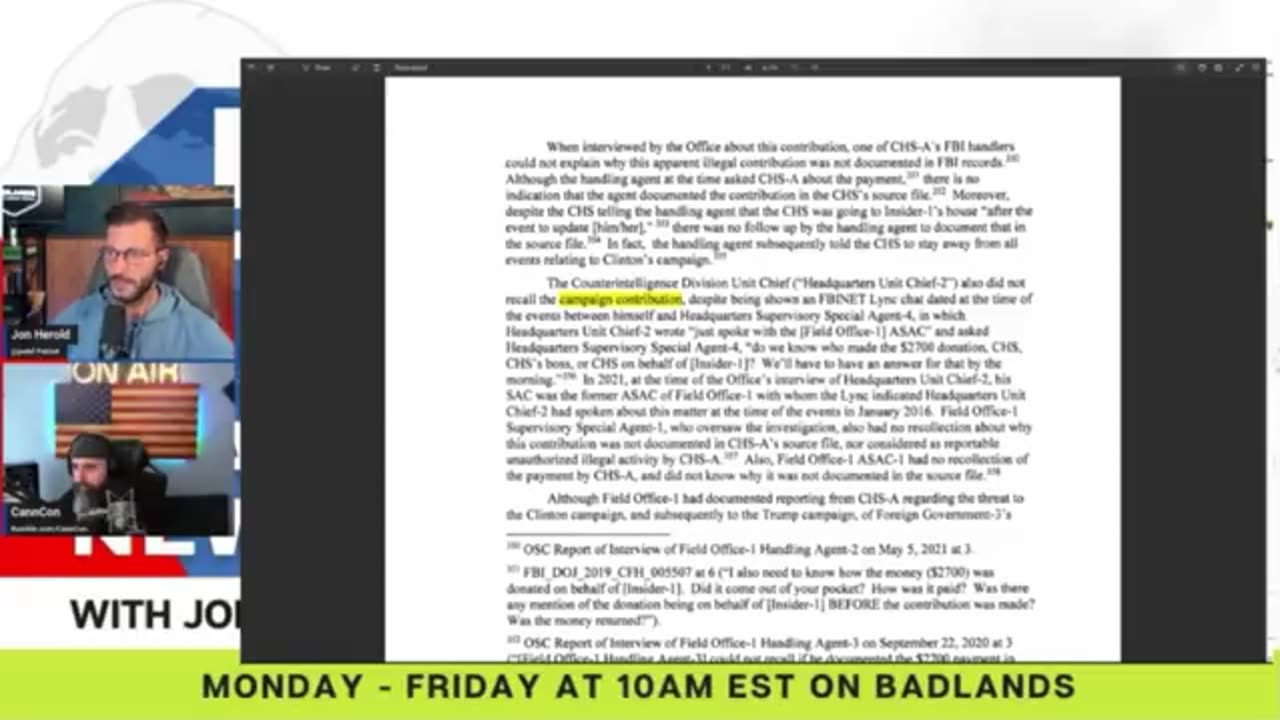 Durham Report: Foreign Government Planned to Donate Money to Hillary Campaign in Exchange...