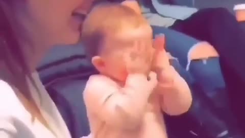 Watch the reaction of a child giving him a gift