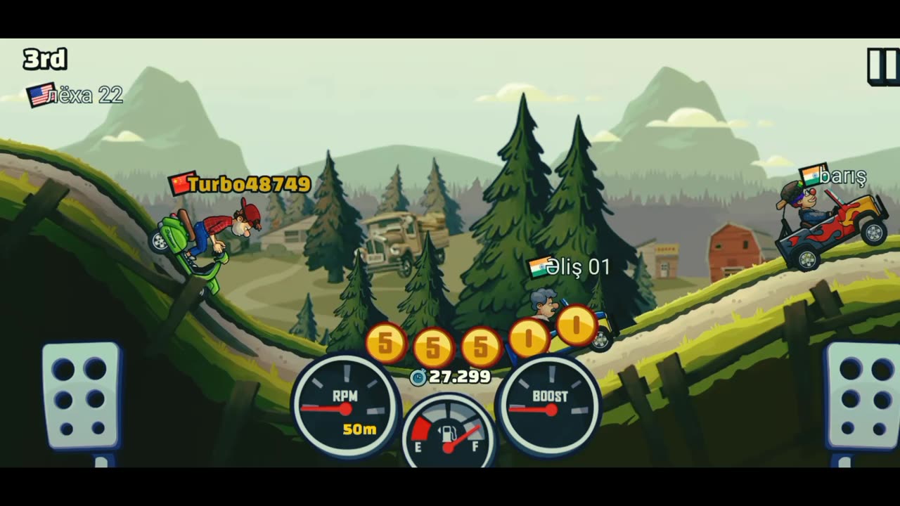 Hill Climb Racing || Gameplay Walkthrough Part 40 All Cars/Maps (iOS. Android