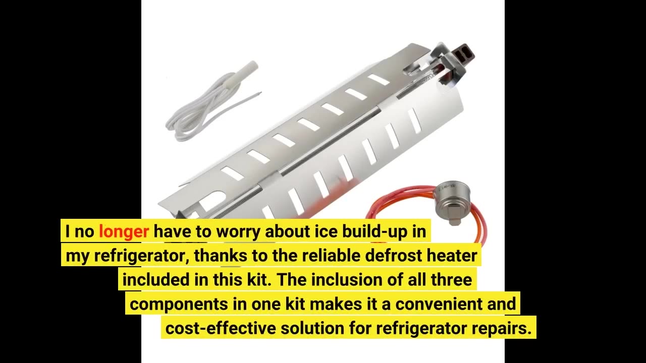 WR51X10055 Refrigerator Defrost Heater WR50X10068 Defrost Thermostat and WR55X10025 Temperature...