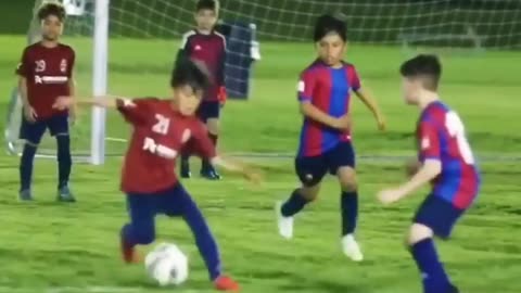 Kids skill in football