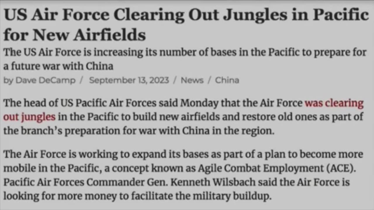 Is The America Preparing For War With China?