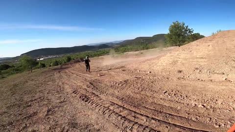 Guy Had To Jump Off His Dirt Bike To Avoid Crashing