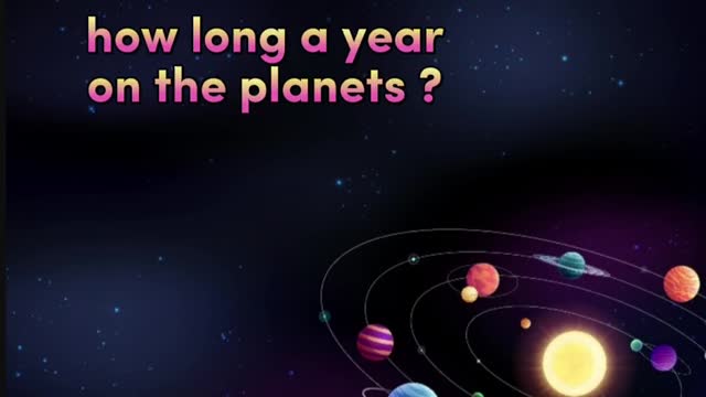 how long a year on the other planets