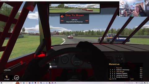 iRacing B Fixed NASCAR Legends from VIR 6/27/24. Old School Road Course.