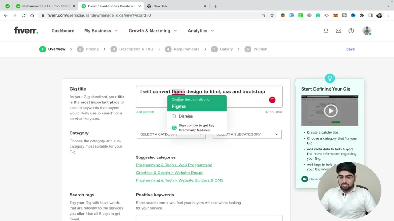 how to create a gig on fiverr | how to make fiverr gig | fiverr gig 2022 | ziageek