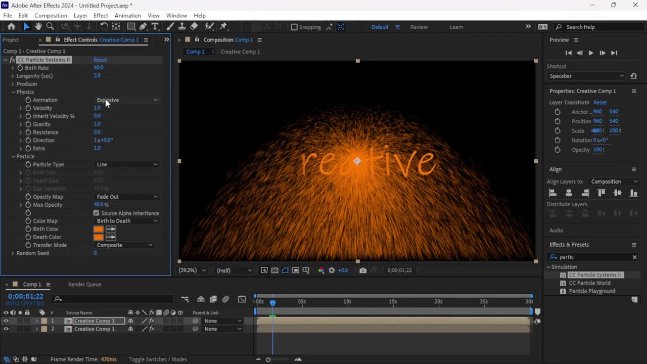 Dust Animation Effect in After Effects | No Plug-in Required