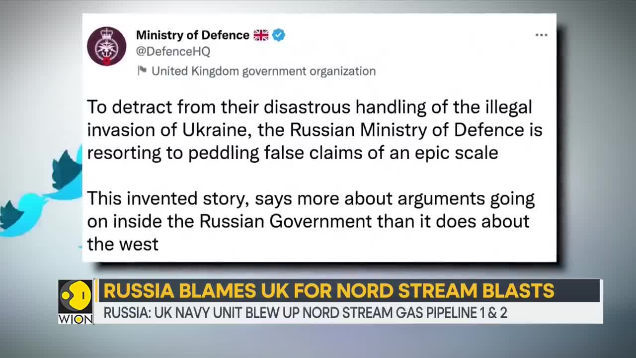 Nord Stream blasts: Russia accuses UK, says 'UK Navy planned terror at