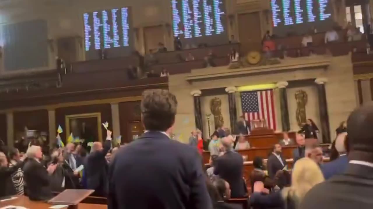 Democrats in Congress Celebrate Ukraine on the Floor of the House