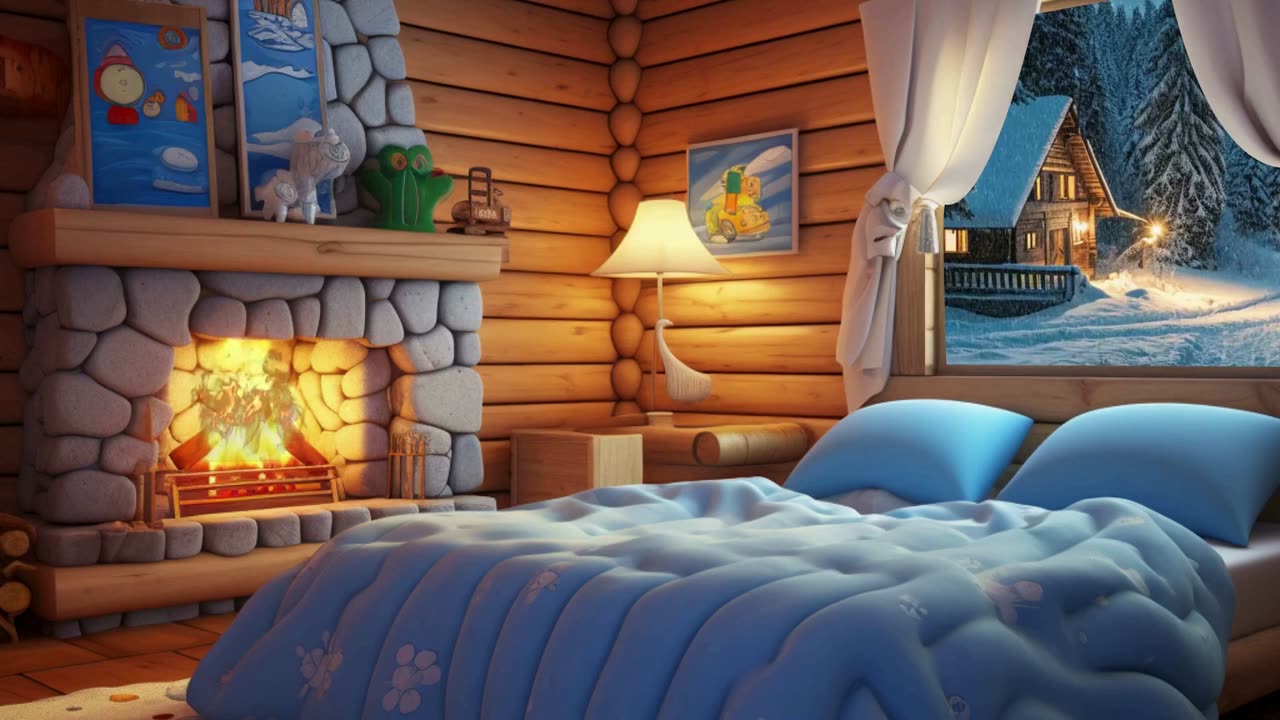 Cozy Ambiance with Crackling Fireplace Sounds 🔥💤 | White Noise for Sleep & Study