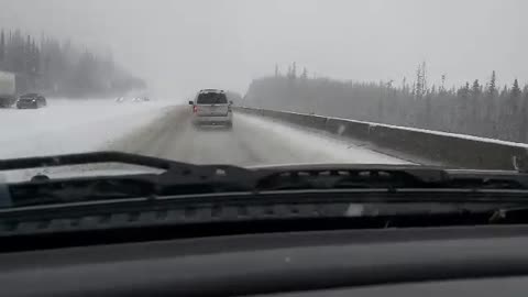 Crazy Canadian Winter Drive