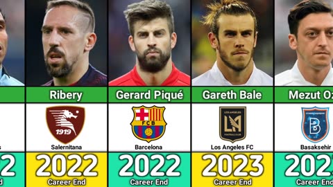 Best Football Players retired in every year 1965 - 2023