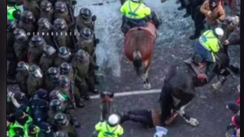 Canadian police leaked screenshot group chat messages laughing at old lady dying by horse