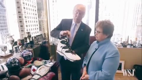 Trump Shows his “wWE” Belt Shoes Collection