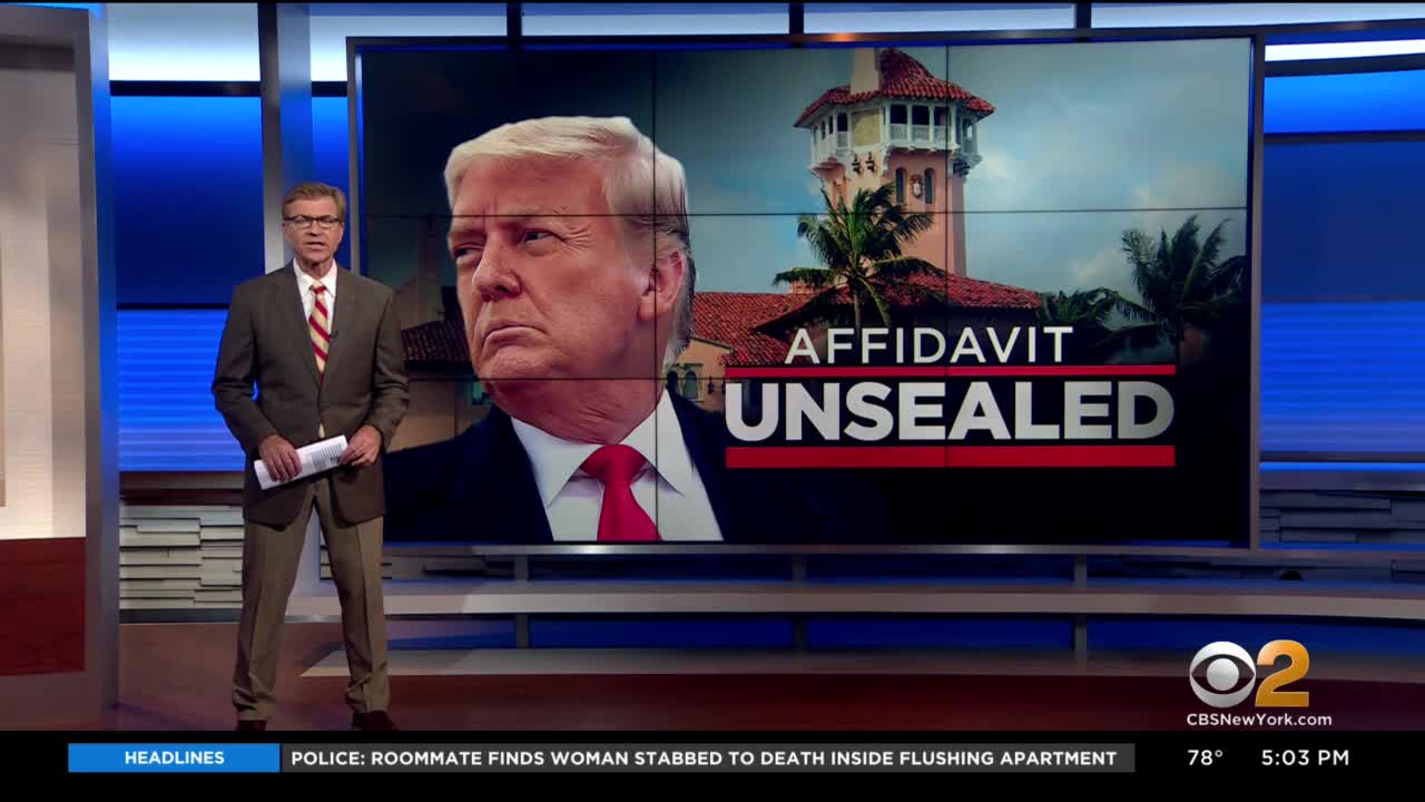 Federal court unseals affidavit justifying Mar-A-Lago search