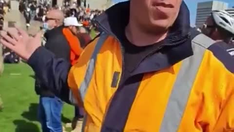 Peaceful Protestors In Melbourne - September 21st 2021