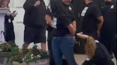 John Fetterman Caught Waving Israeli Flag In Response To Palestinian Protestors