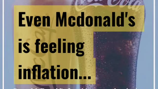 McDonalds impacted by inflation! 🍟🥤
