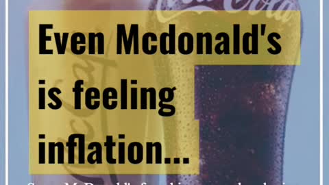 McDonalds impacted by inflation! 🍟🥤