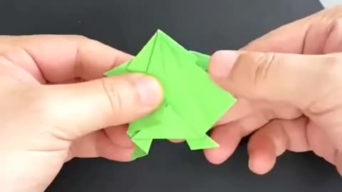 DIY Paper Cut Origami: Frog