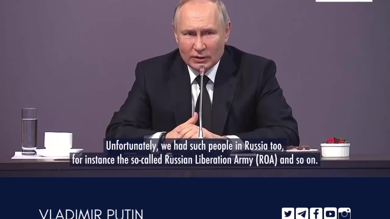 Putin: The glorification of Nazism is taking place in many countries
