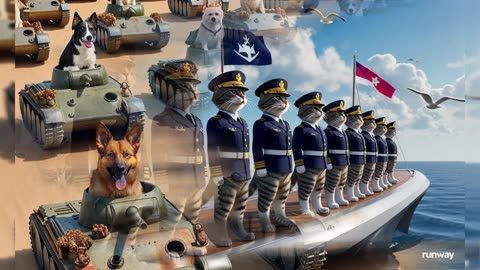 The war of the army of dogs and cats