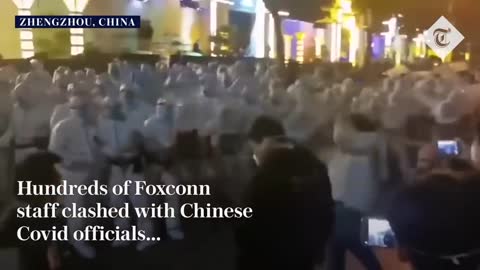 Foxconn factory staff 'offered $1,400 to leave immediately' in desperate bid to end riots