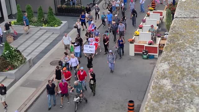 Antivax Protest Toronto - Canada