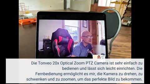 20-facher optischer Zoom PTZ Kamera,TONVEO USB/HDMI/LAN IP Live-Streaming Kamera,1080P 60fps