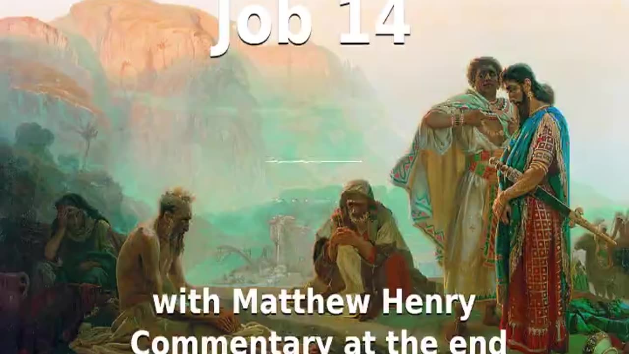 📖🕯 Holy Bible - Job 14 with Matthew Henry Commentary at the end.